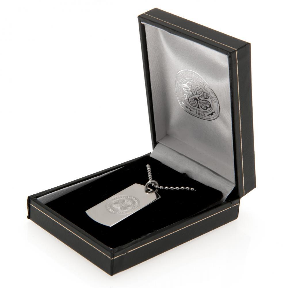 Celtic FC Engraved Stainless Steel Dog Tag & Chain