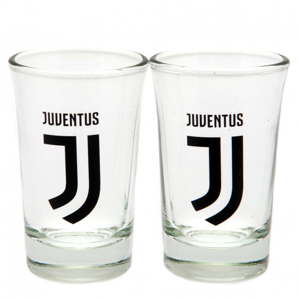 Juventus FC 2pk Shot Glass Set - Officially licensed merchandise.