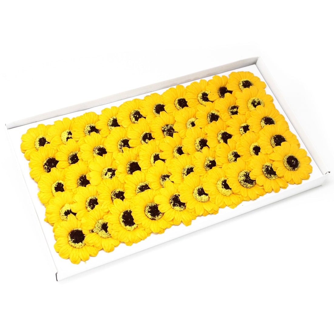 Craft Soap Flowers - Sml Sunflower - Yellow x 10 pcs