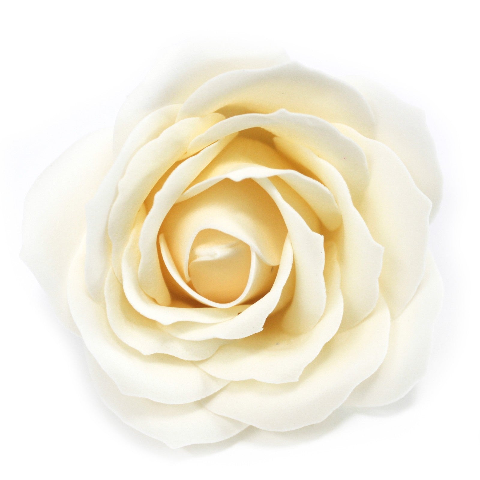 Craft Soap Flowers - Lrg Rose - Ivory