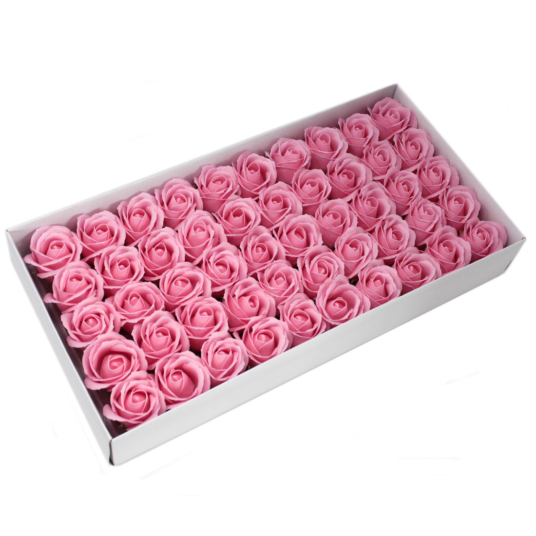 Craft Soap Flowers - Med Rose - Blush x 10 pcs