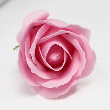 Craft Soap Flowers - Med Rose - Blush x 10 pcs