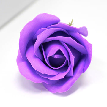 Craft Soap Flowers - Med Rose - Lavender
