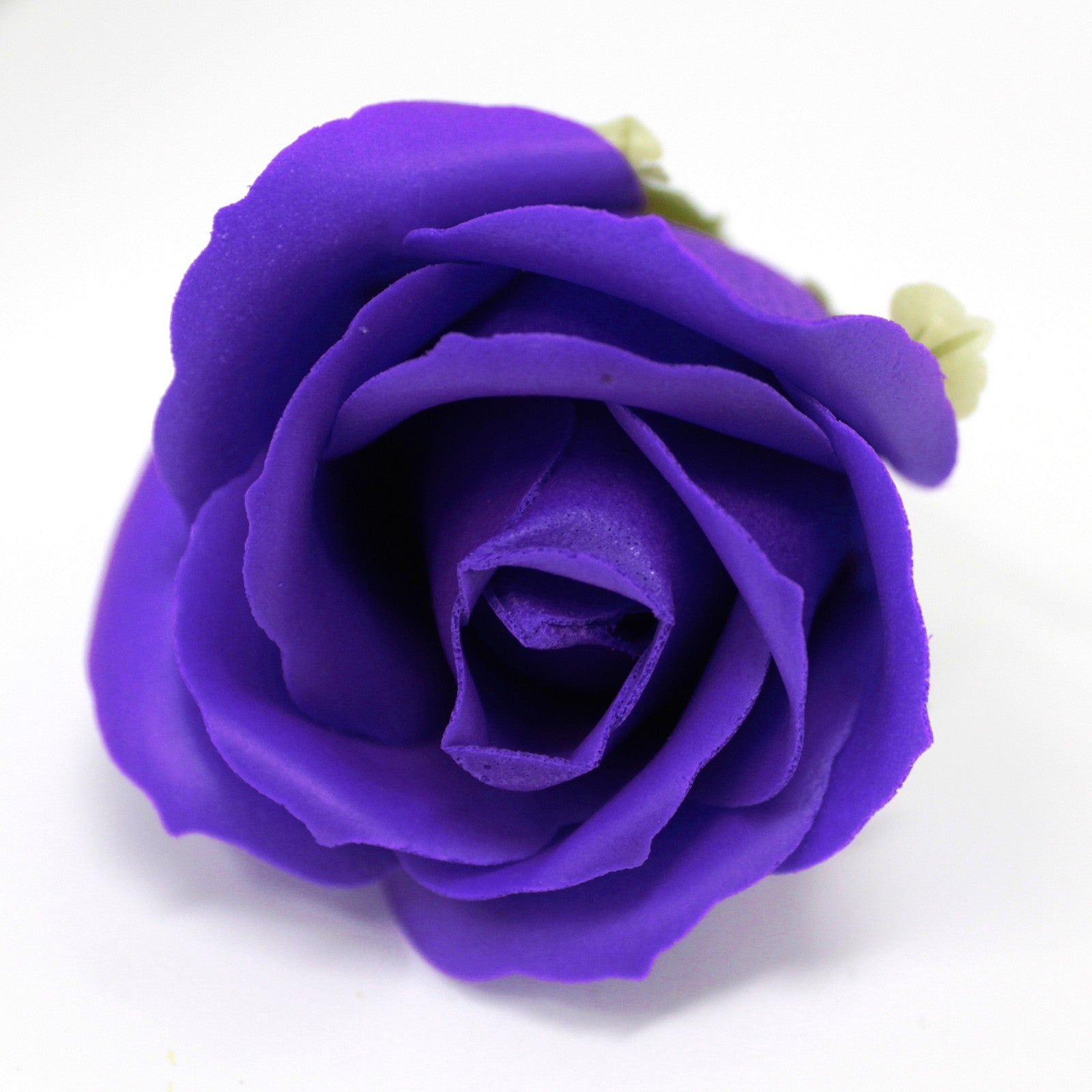 Craft Soap Flowers - Med Rose - Violet x 10 pcs