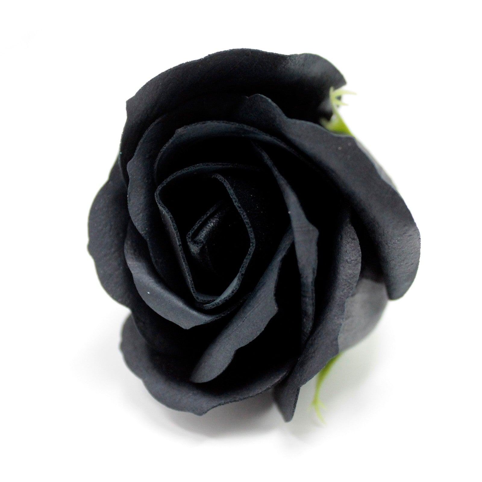 Craft Soap Flowers - Med Rose - Black x 10 pcs