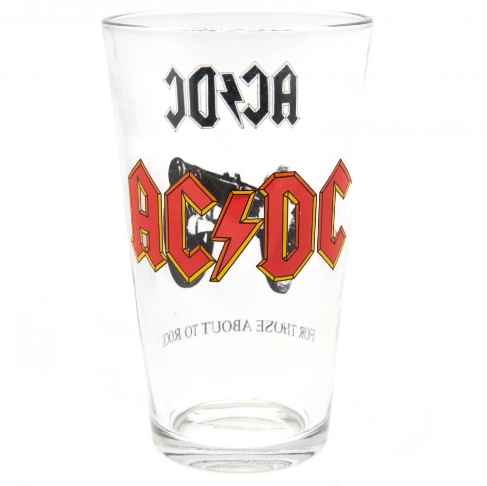 AC/DC Large Glass - Officially licensed merchandise.