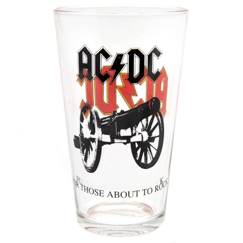 AC/DC Large Glass - Officially licensed merchandise.