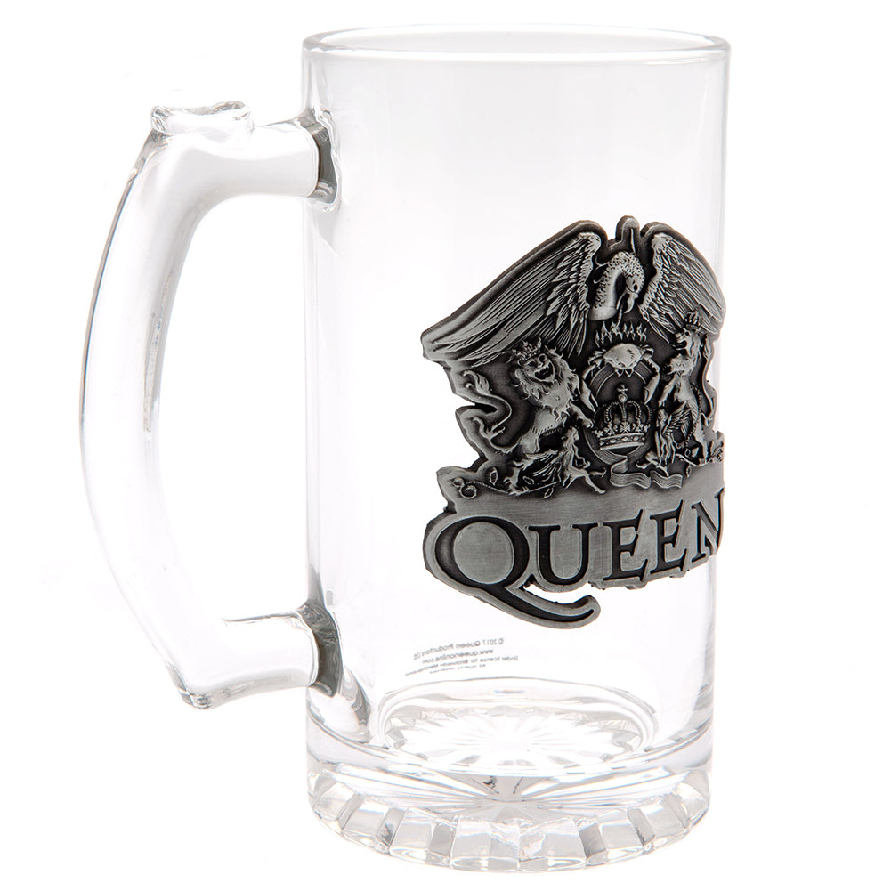 Queen Glass Tankard - Officially licensed merchandise.