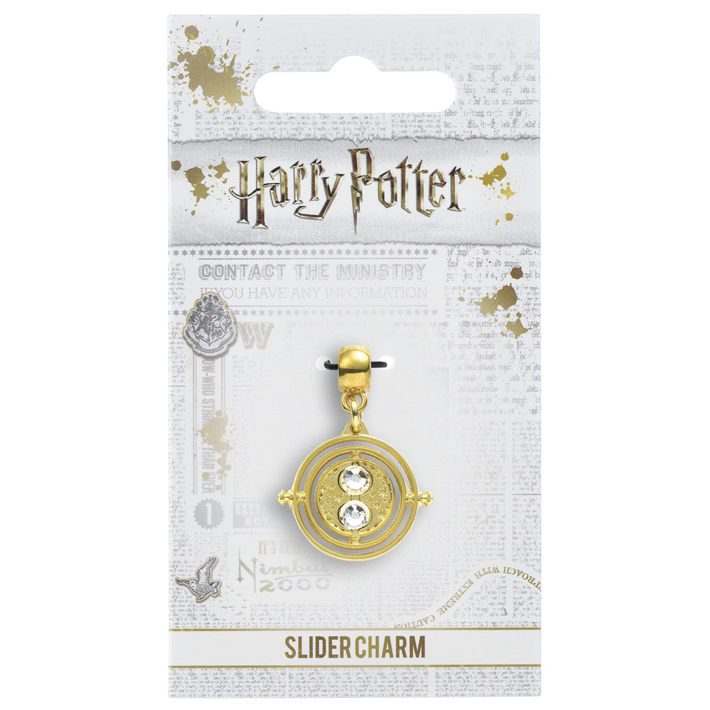 Harry Potter Gold Plated Charm Time Turner - Officially licensed merchandise.