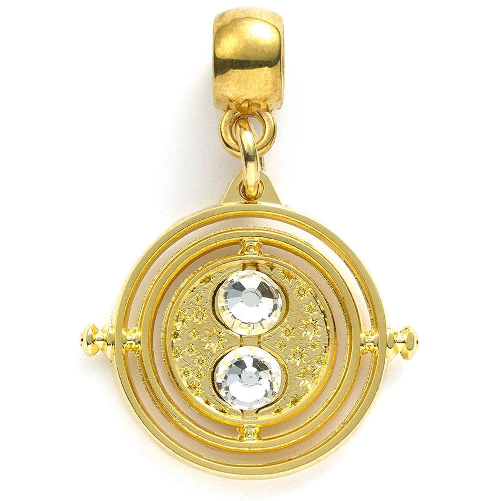 Harry Potter Gold Plated Charm Time Turner - Officially licensed merchandise.