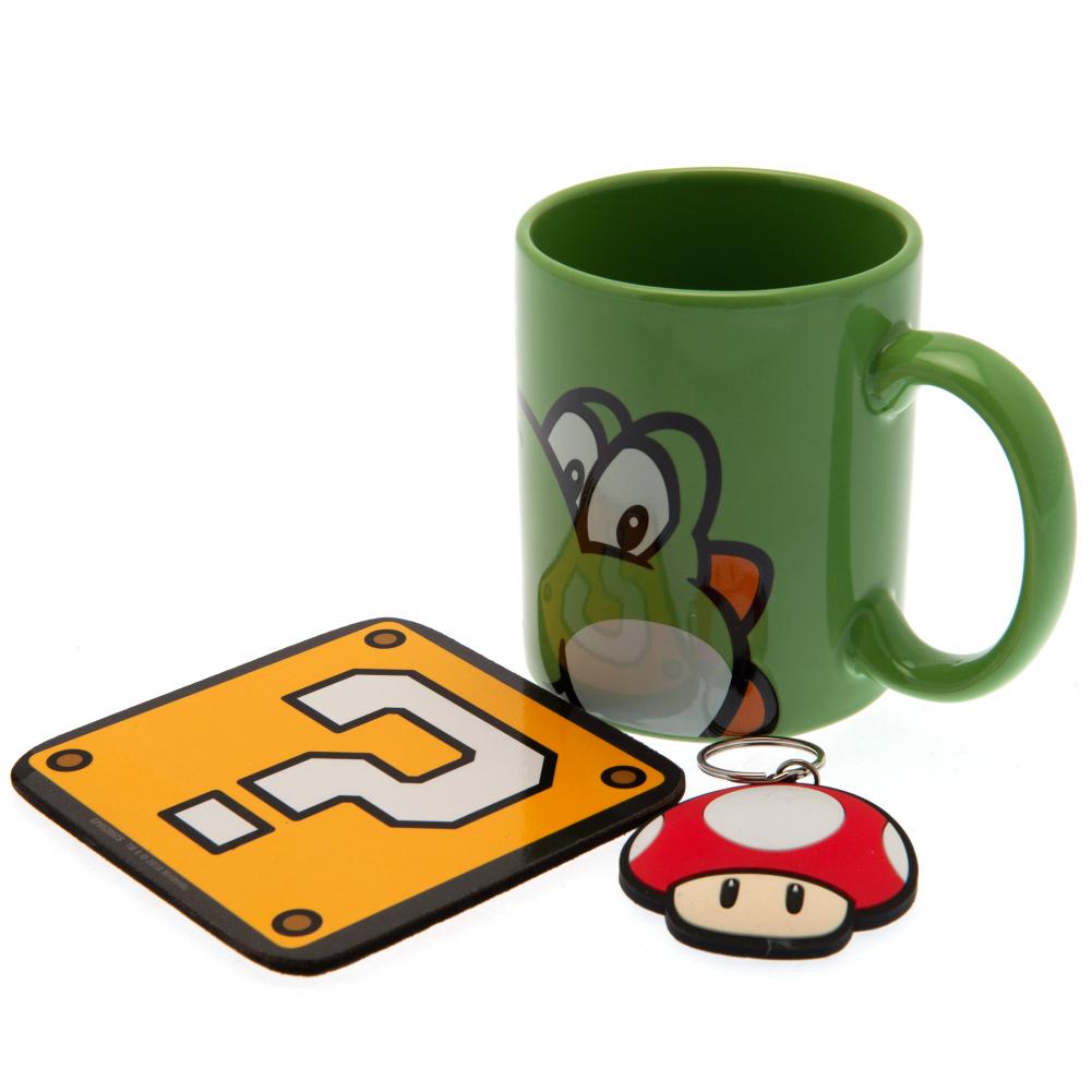 Super Mario Mug & Coaster Set Yoshi - Officially licensed merchandise.