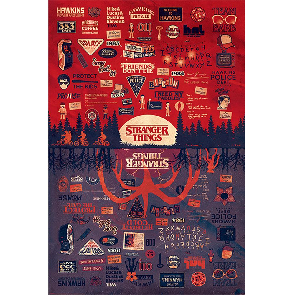 Stranger Things Poster The Upside Down 145 - Officially licensed merchandise.