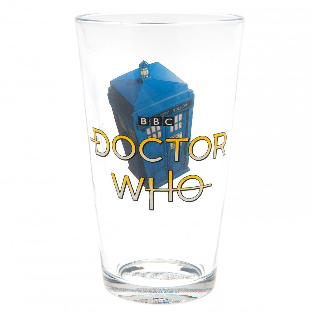 Doctor Who Large Glass - Officially licensed merchandise.