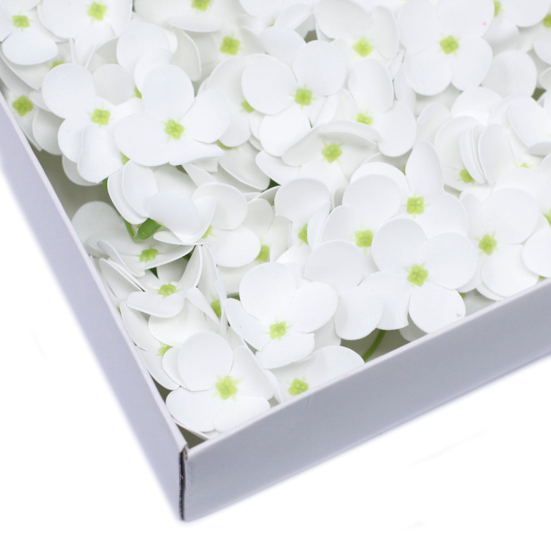 Craft Soap Flowers - Hyacinth Bean - White x 10 pcs