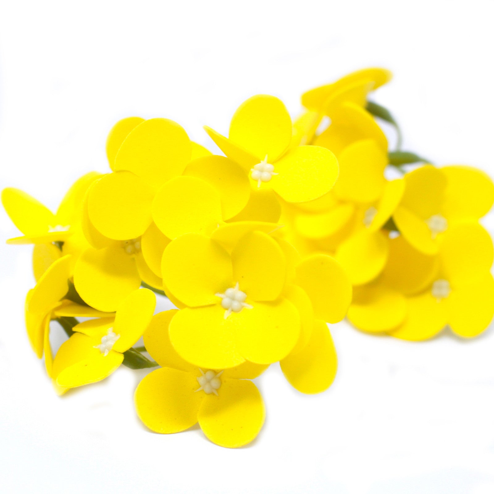 Craft Soap Flowers - Hyacinth Bean - Yellow