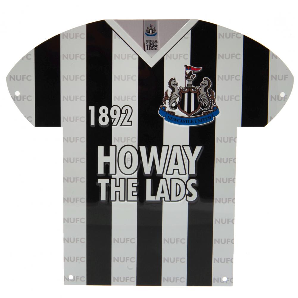 Newcastle United FC Metal Shirt Sign - Officially licensed merchandise.