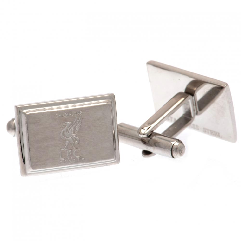 Liverpool FC Champions Of Europe Stainless Steel Cufflinks - Officially licensed merchandise.