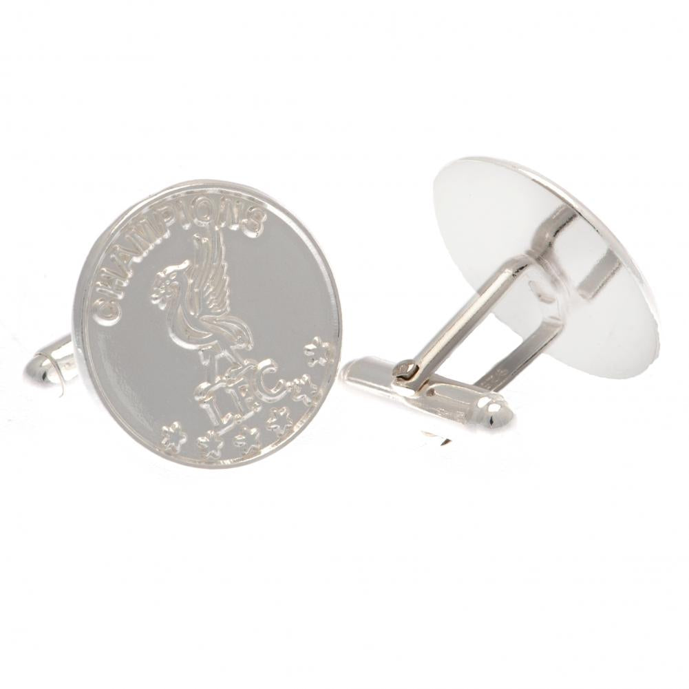 Liverpool FC Champions Of Europe Sterling Silver Cufflinks - Officially licensed merchandise.