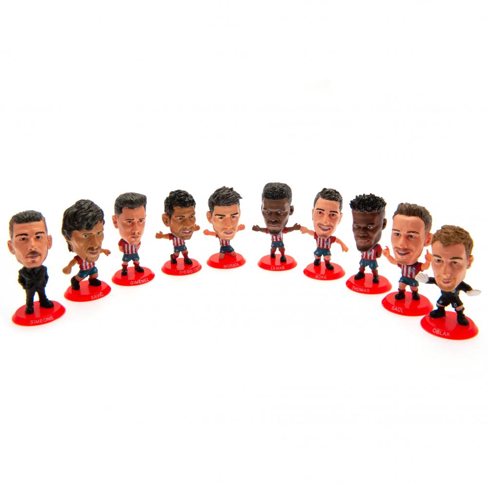 Atletico Madrid FC SoccerStarz 10 Player Team Pack - Officially licensed merchandise.