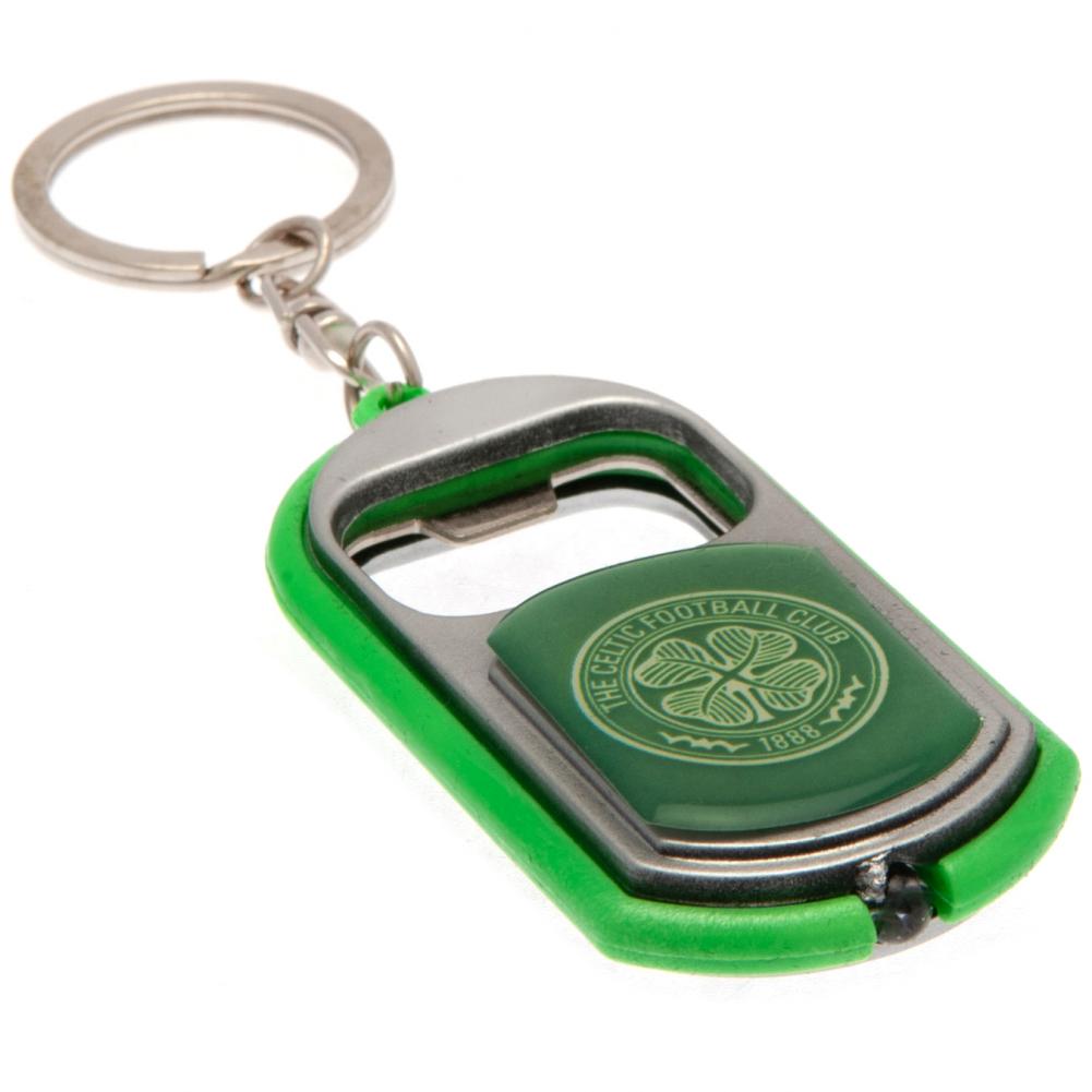 Celtic FC Keyring Torch Bottle Opener - Officially licensed merchandise.