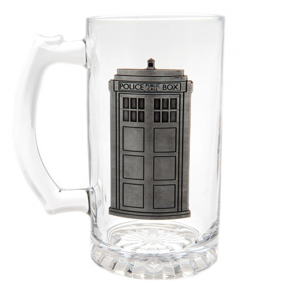 Doctor Who Glass Tankard - Officially licensed merchandise.