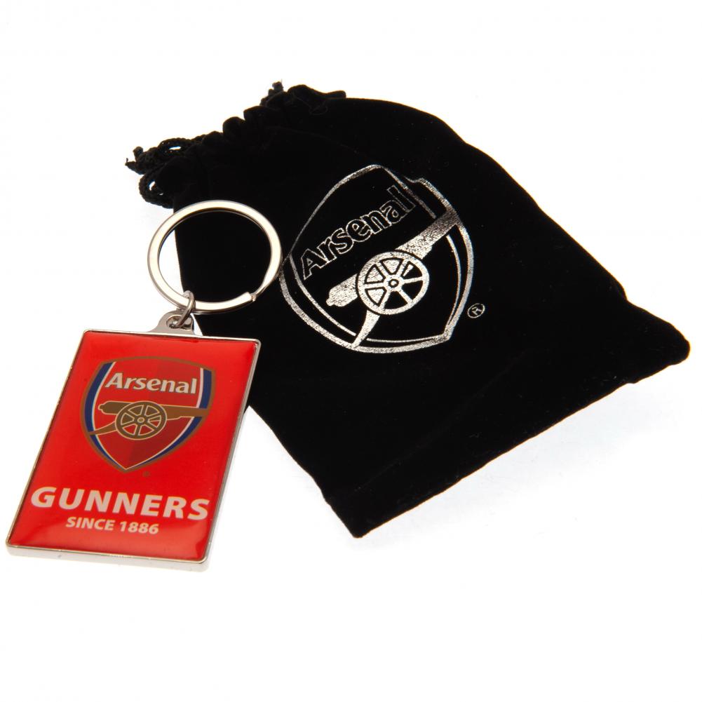 Arsenal FC Deluxe Keyring - Officially licensed merchandise.