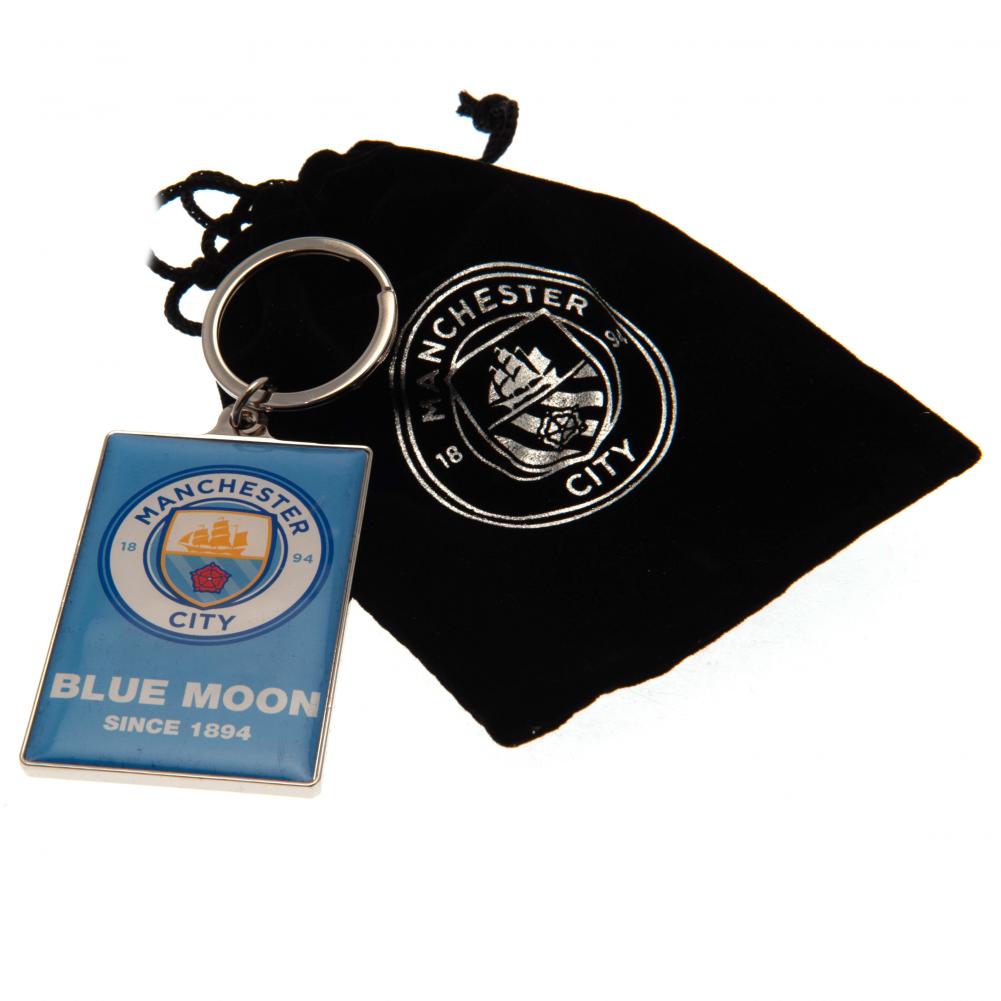 Manchester City FC Deluxe Keyring - Officially licensed merchandise.