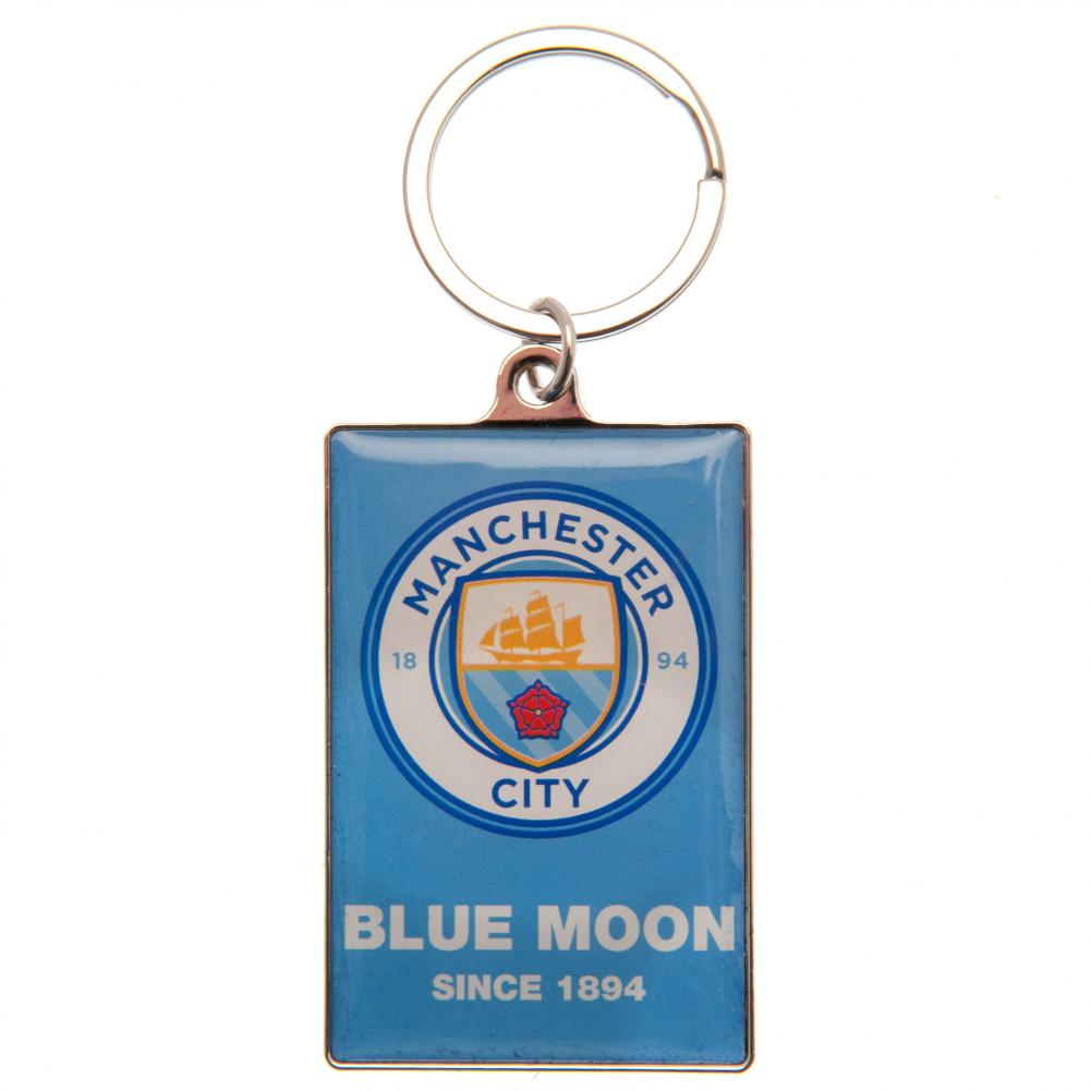 Manchester City FC Deluxe Keyring - Officially licensed merchandise.