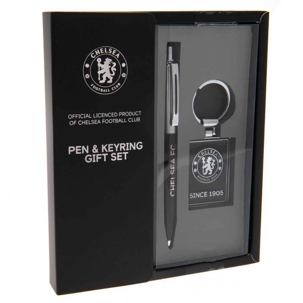 Chelsea FC Pen & Keyring Set - Officially licensed merchandise.