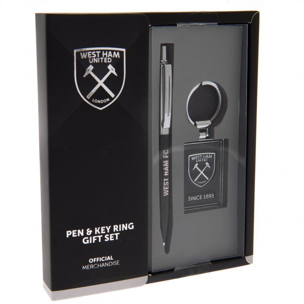 West Ham United FC Pen & Keyring Set - Officially licensed merchandise.