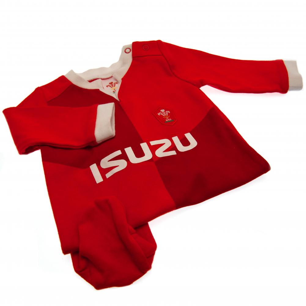 Wales RU Sleepsuit 9/12 mths QT - Officially licensed merchandise.