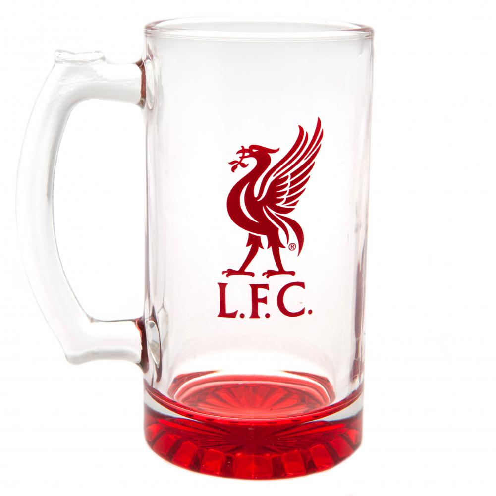 Liverpool FC Stein Glass Tankard - Officially licensed merchandise.