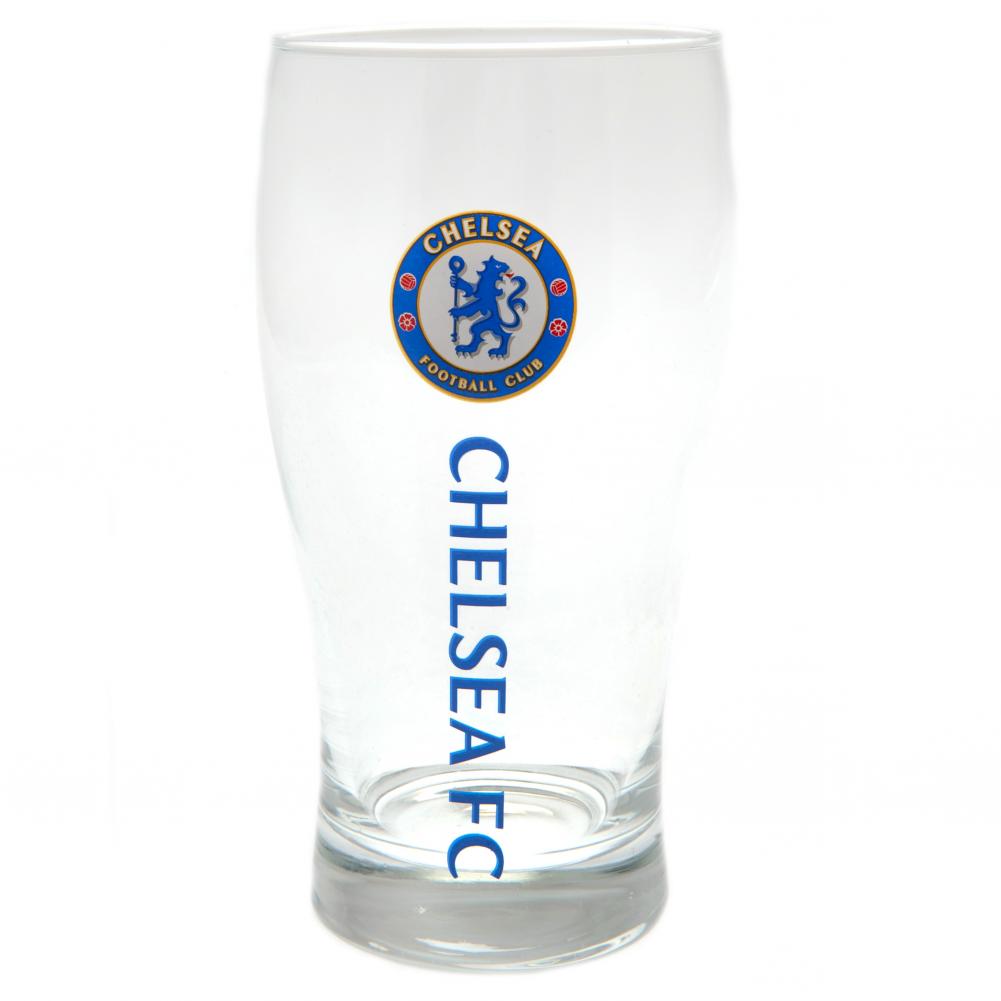 Chelsea FC Tulip Pint Glass - Officially licensed merchandise.