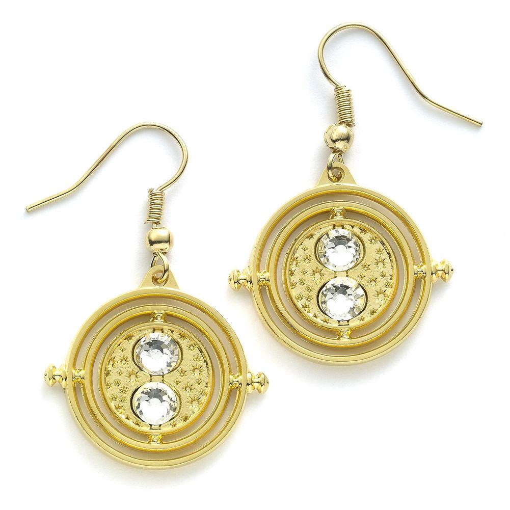 Harry Potter Gold Plated Earrings Time Turner - Officially licensed merchandise.