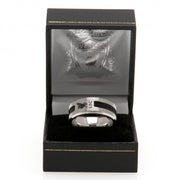 Liverpool FC Black Inlay Ring Medium