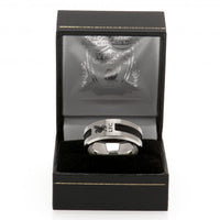 Liverpool FC Black Inlay Ring Medium
