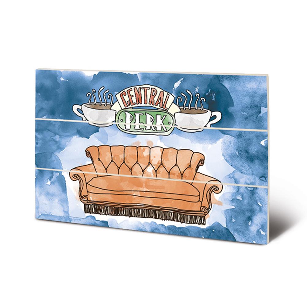 Friends Wood Print Central Perk - Officially licensed merchandise.