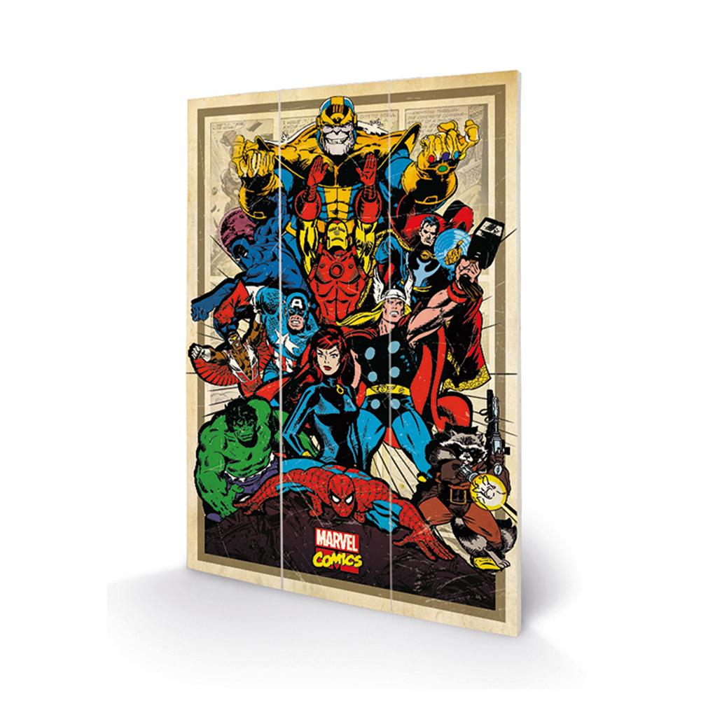 Marvel Comics Wood Print - Officially licensed merchandise.