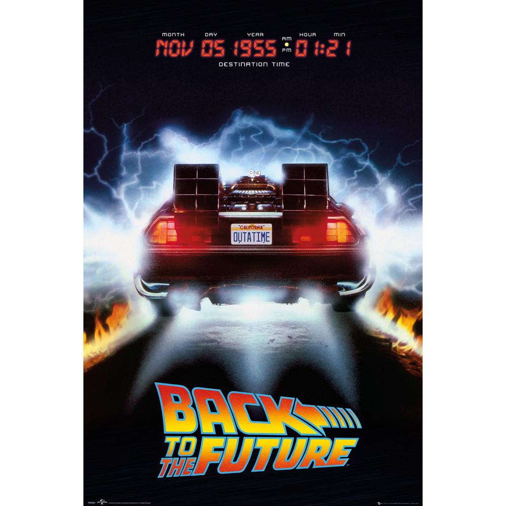 Back To The Future Poster Delorean 234 - Officially licensed merchandise.
