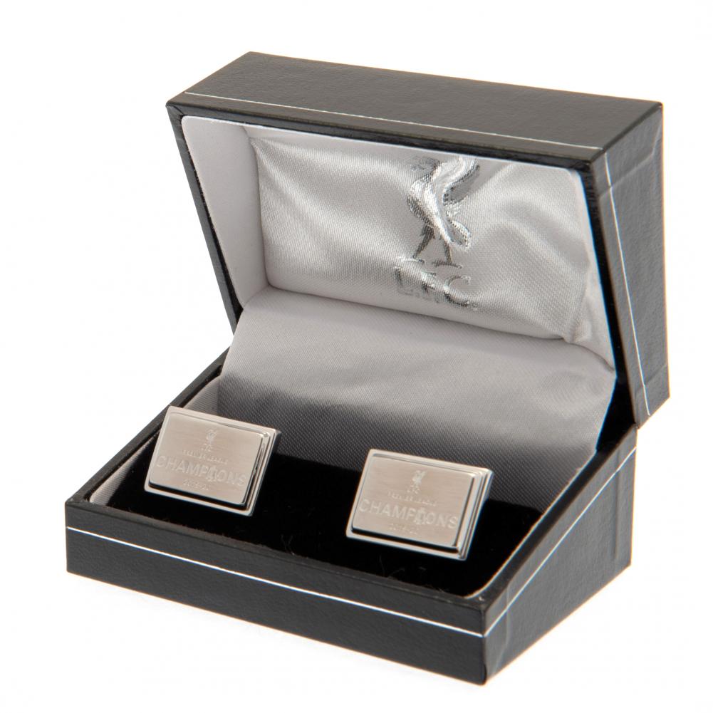Liverpool FC Premier League Champions Stainless Steel Cufflinks - Officially licensed merchandise.