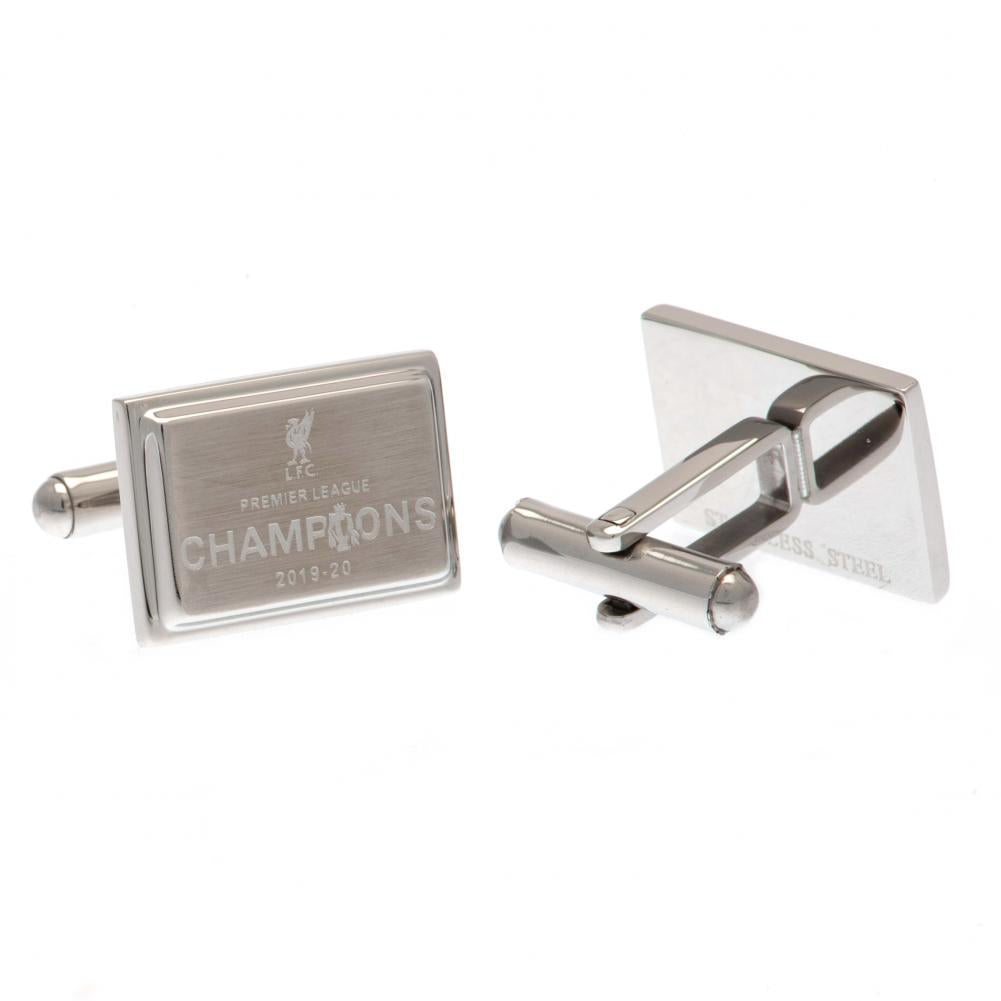 Liverpool FC Premier League Champions Stainless Steel Cufflinks - Officially licensed merchandise.