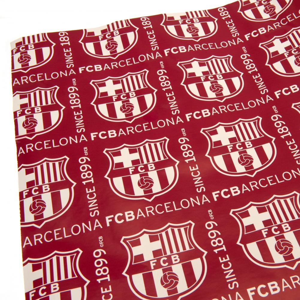 FC Barcelona Gift Wrap - Officially licensed merchandise.