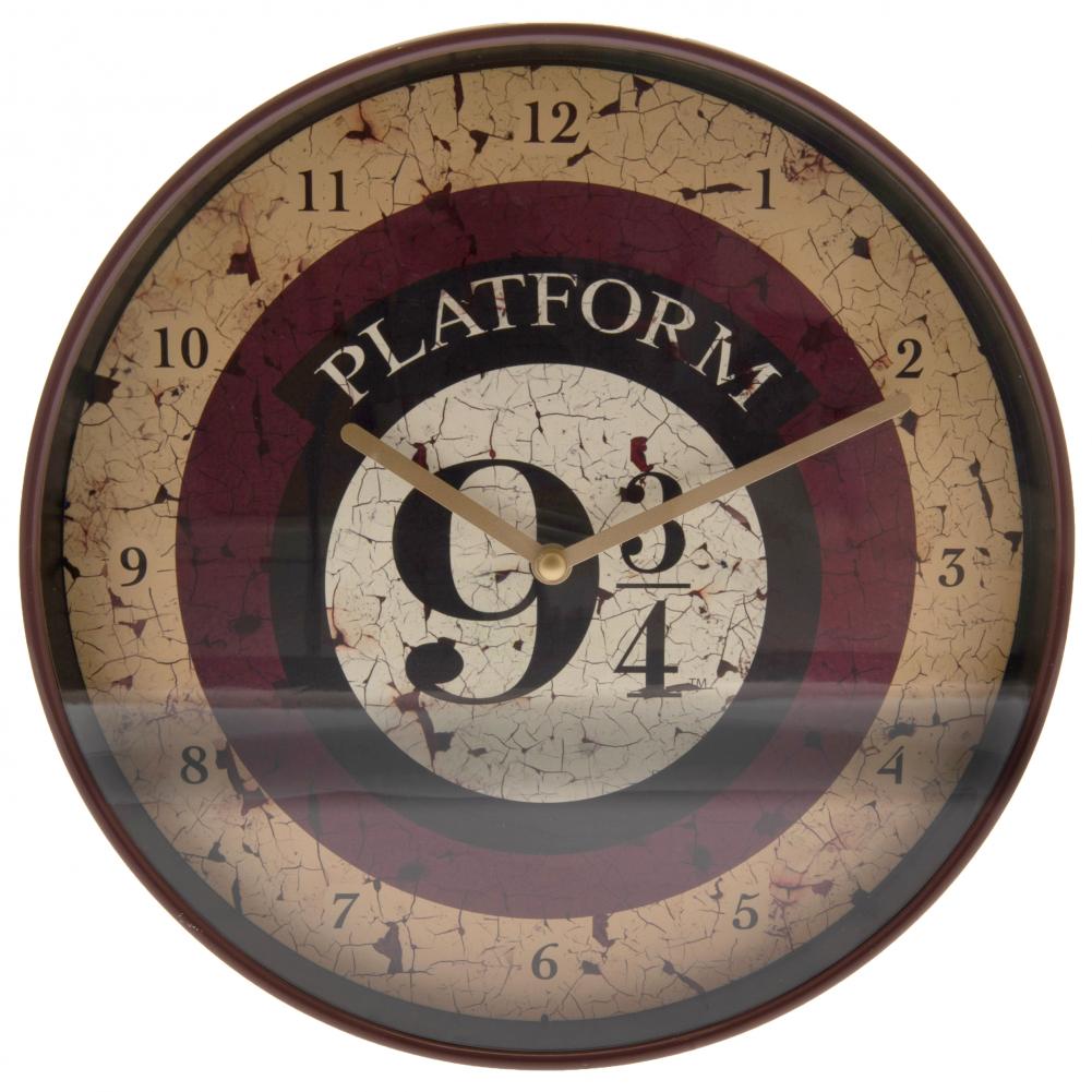 Harry Potter Wall Clock 9 & 3 Quarters - Officially licensed merchandise.