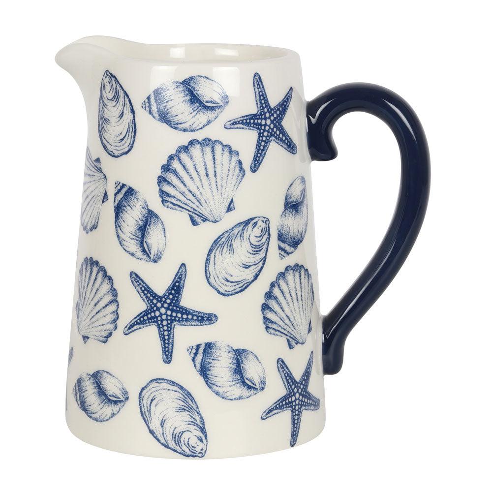 17cm Seashell Ceramic Flower Jug - £17.99 - Tableware 