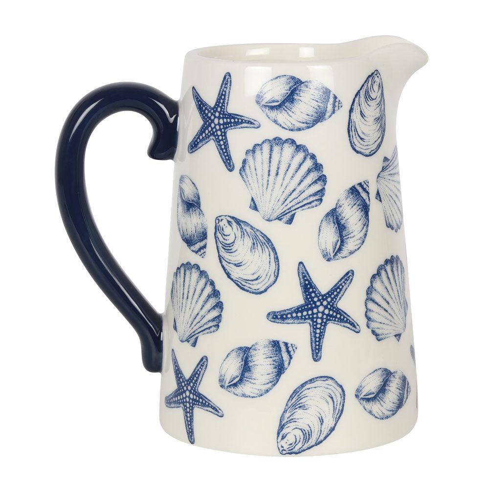 17cm Seashell Ceramic Flower Jug - £17.99 - Tableware 