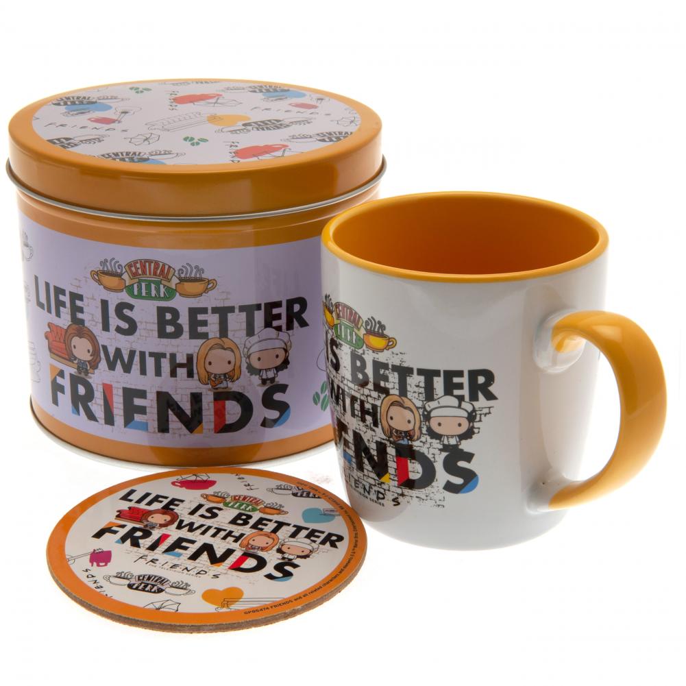 Friends Mug & Coaster Gift Tin - Officially licensed merchandise.