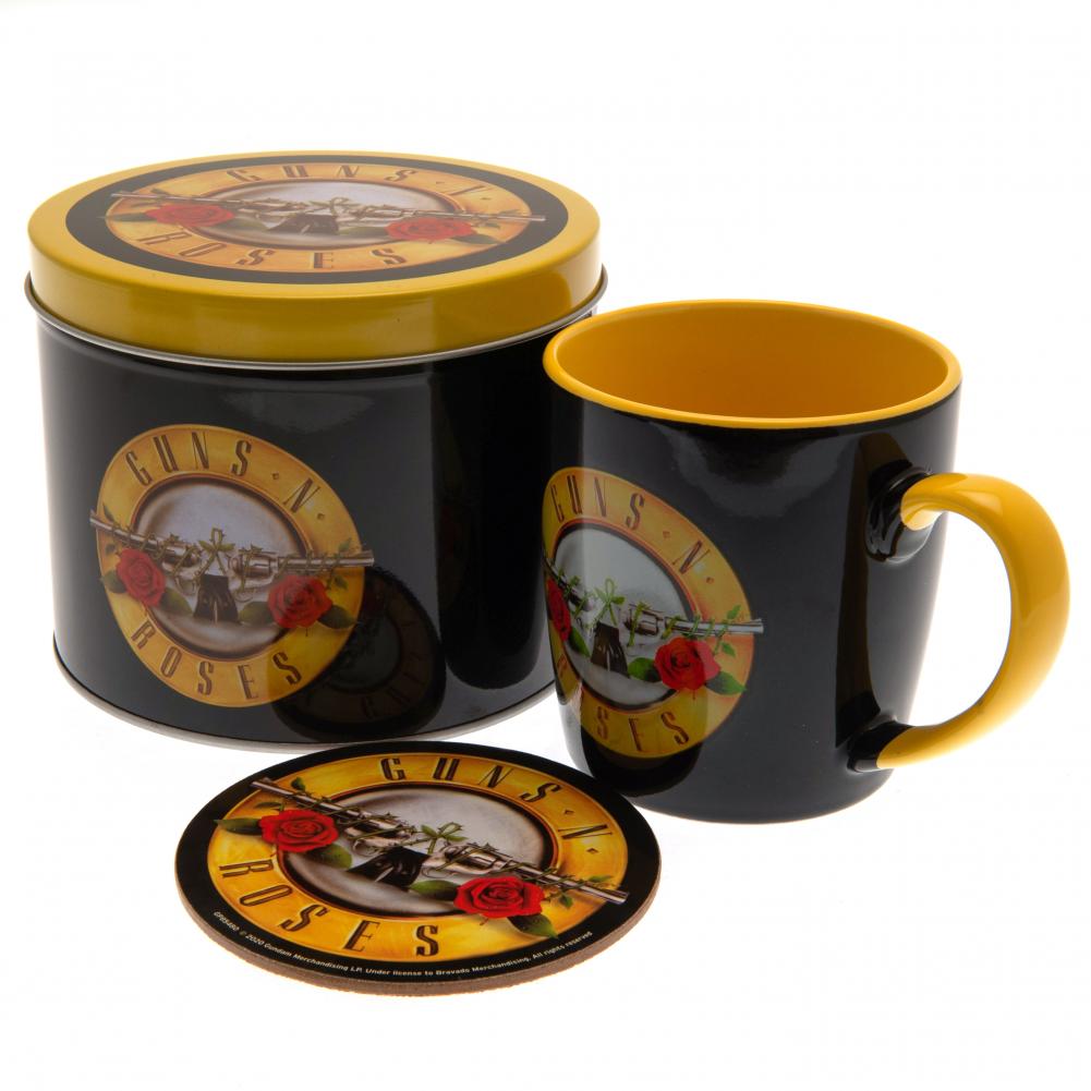 Guns N Roses Mug & Coaster Gift Tin - Officially licensed merchandise.