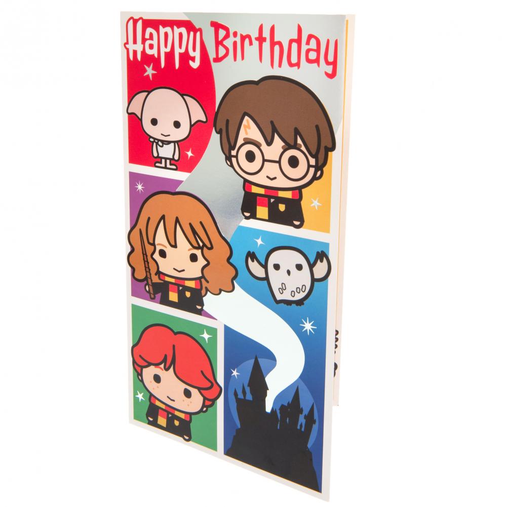 Harry Potter Birthday Card - Officially licensed merchandise.