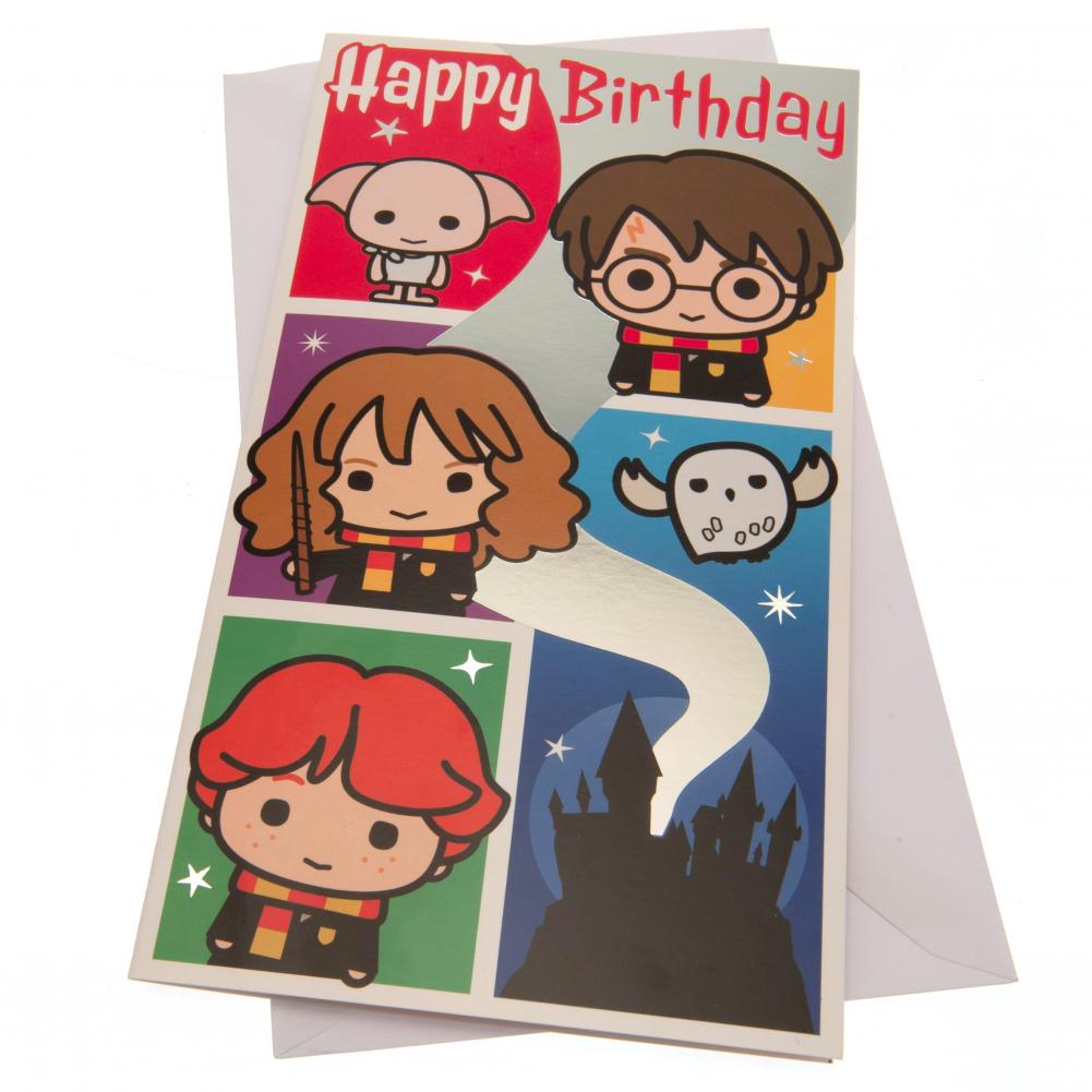 Harry Potter Birthday Card - Officially licensed merchandise.