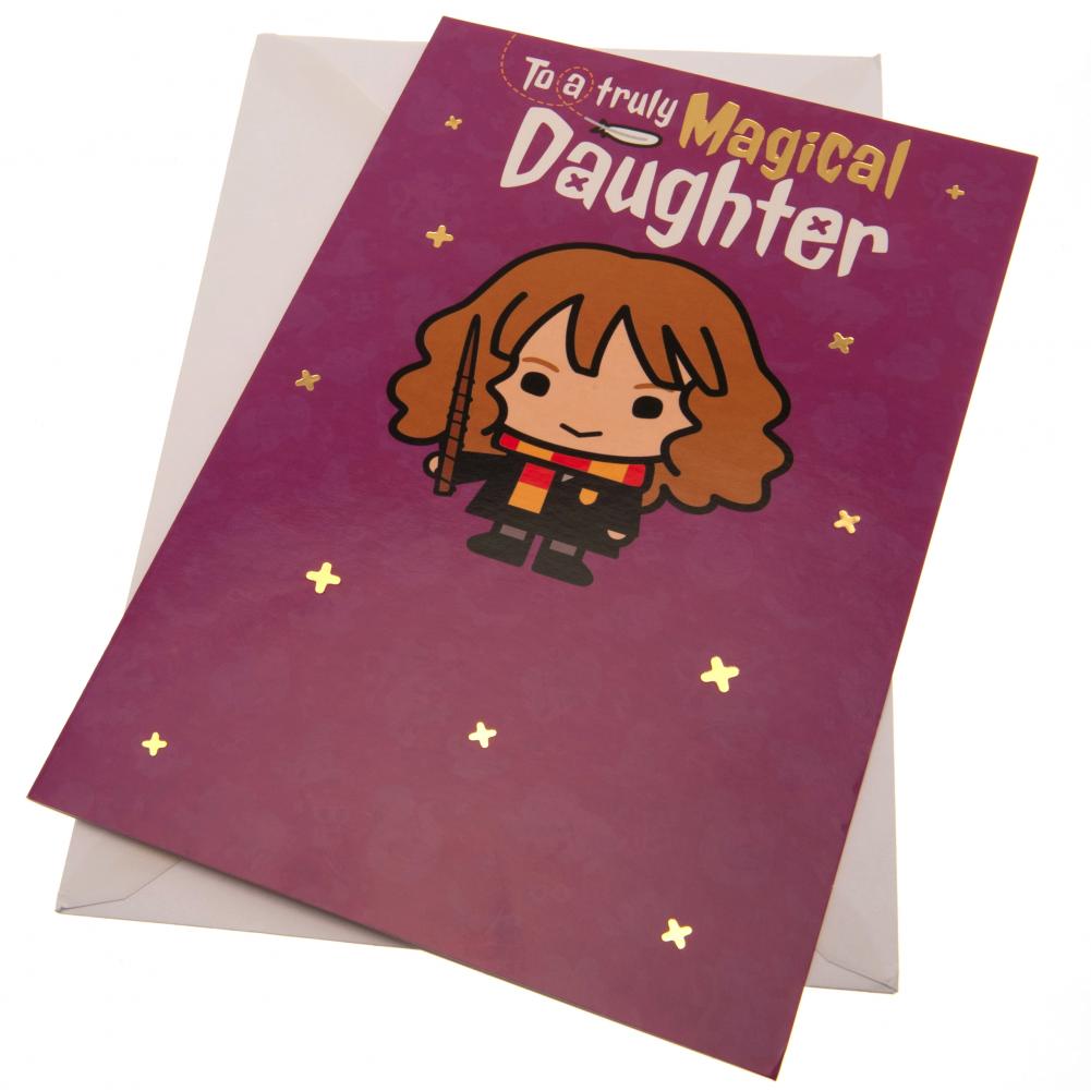Harry Potter Birthday Card Daughter - Officially licensed merchandise.